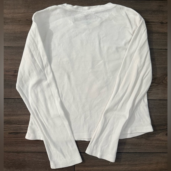 Rolling Stones Long Sleeve Graphic Tee White Small — Vintage Style - Picture 2 of 5